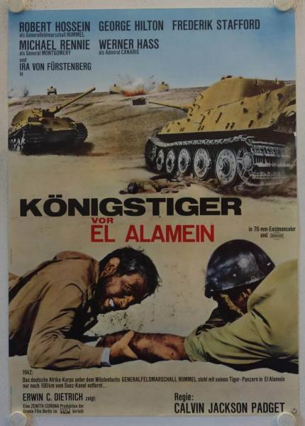 Königstiger vor El Alamein originales deutsches Filmplakat